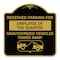 Signmission Reserved Parking for Employee of the Quarter Unauthorized Vehicles Towed Away, A-DES-BG-1818-23110 A-DES-BG-1818-23110 - alternate 1